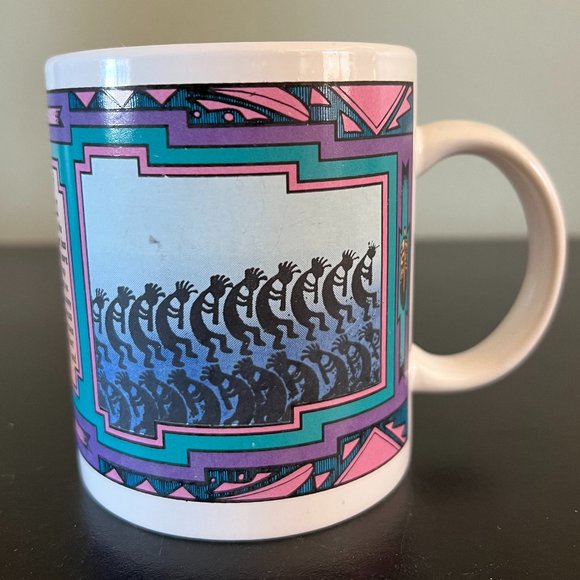 Legend of Kokopelli Flute Player Ceramic Mug ~ Native American ~ Southwest Motif - Picture 2 of 8